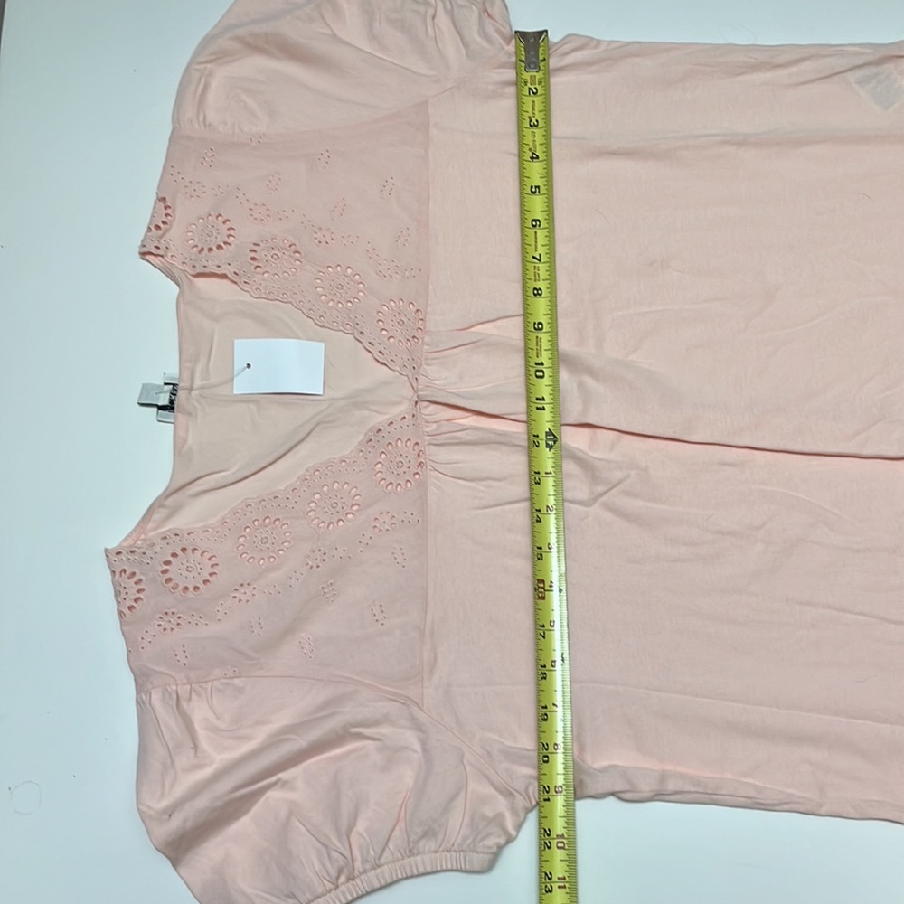 J.Crew cotton top with eyelet lace yoke - Picture 7 of 8